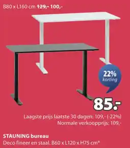 Jysk Stauning bureau aanbieding