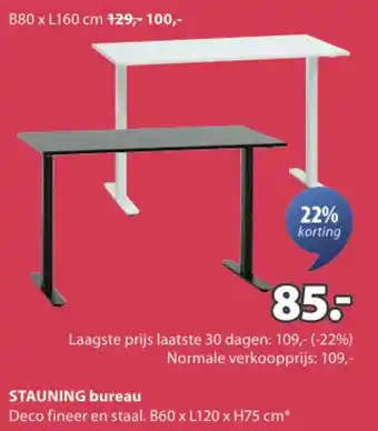 Jysk Stauning bureau aanbieding