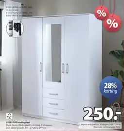 Jysk Vellerup kledingkast aanbieding