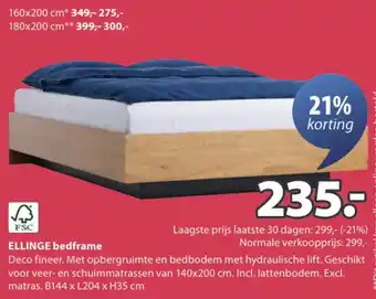 Jysk Ellinge bedframe aanbieding