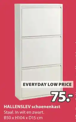 Jysk Hallenslev schoenenkast aanbieding
