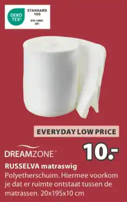 Jysk Dreamzone russelva matraswig aanbieding