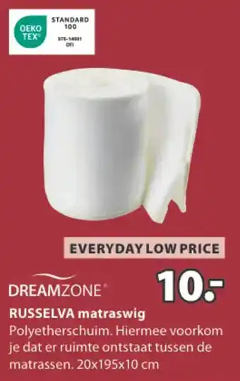 Jysk Dreamzone russelva matraswig aanbieding