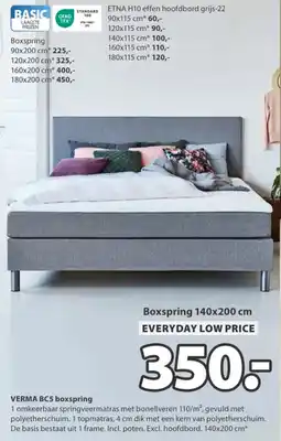 Jysk Verma BC5 boxspring aanbieding