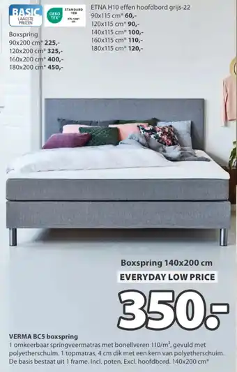 Jysk Verma BC5 boxspring aanbieding