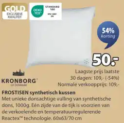 Jysk Kronborg frostisen synthetisch kussen aanbieding