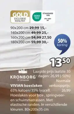 Jysk Vivian hoeslaken aanbieding