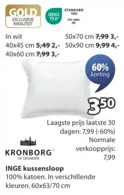Jysk Kronborg inge kussensloop aanbieding