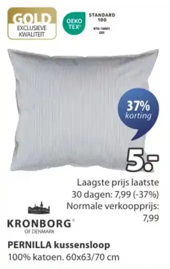 Jysk Kronborg pernilla kussensloop aanbieding