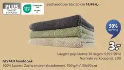 Jysk Gistad handdoek aanbieding