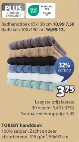 Jysk Torsby handdoek aanbieding