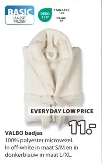 Jysk Valbo badjas aanbieding