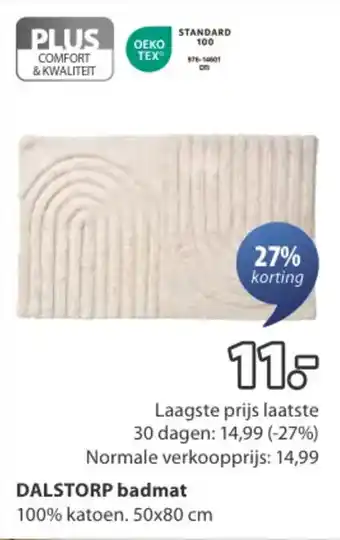 Jysk Dalstorp badmat aanbieding