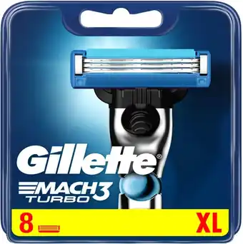 Bol.com Gillette - Mach3 – Turbo – Scheermesjes/Navulmesjes - 8 Stuks aanbieding
