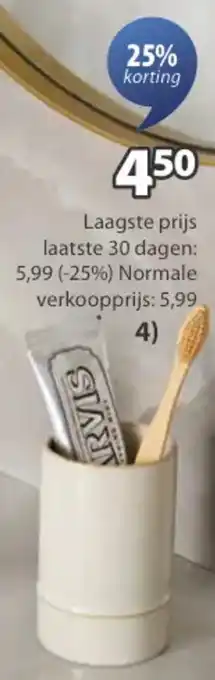 Jysk Smedby tandenborstelhouder aanbieding