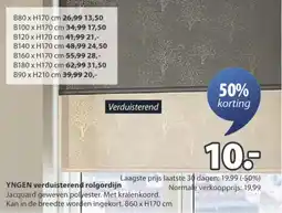 Jysk Yngen verduisterend rolgordijn aanbieding