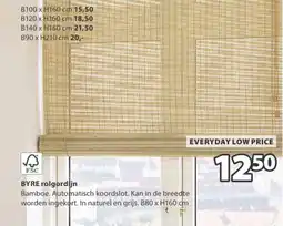 Jysk Byre rolgordijn aanbieding