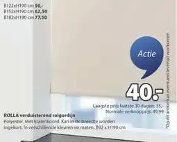 Jysk Rolla verduisterend rolgordijn aanbieding