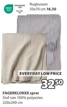 Jysk Fagerklokke sprei aanbieding