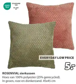 Jysk Rosenvial sierkussen aanbieding