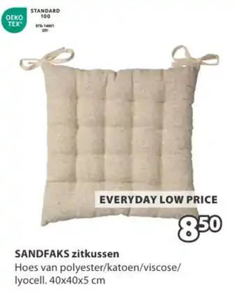 Jysk Sandfaks zitkussen aanbieding