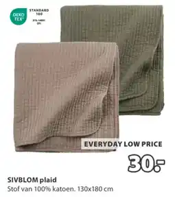 Jysk Sivblom plaid aanbieding