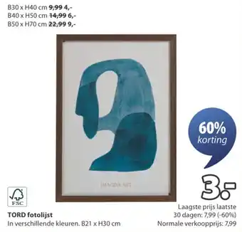 Jysk Tord fotolijst aanbieding