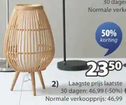 Jysk Dani staande lamp aanbieding