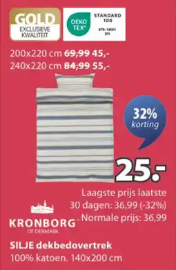Jysk Kronborg silje dekbedovertrek aanbieding