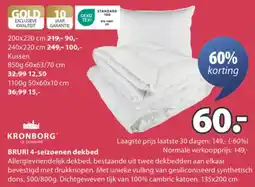 Jysk Bruri 4 seizoenen dekbed aanbieding