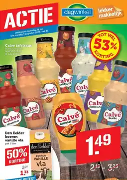 Dagwinkel Calvé tafelsaus aanbieding