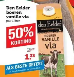 Dagwinkel Den Eelder boeren vanille vla aanbieding