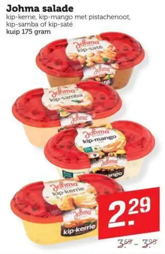 Dagwinkel Johma salade aanbieding
