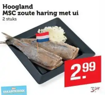 Dagwinkel Hoogland MSC zoute haring met ui aanbieding