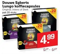 Dagwinkel Douwe Egberts Lungo koffiecapsules aanbieding