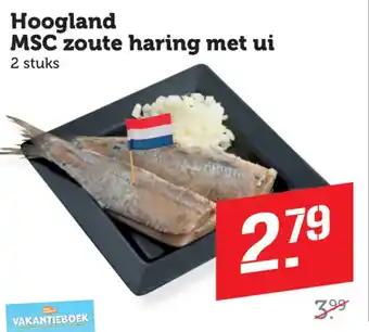 Coop Hoogland MSC zoute haring met ui aanbieding