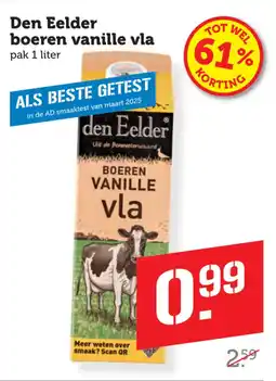 Coop Den Eelder boeren vanille vla aanbieding