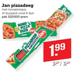 Coop Jan pizzadeeg aanbieding