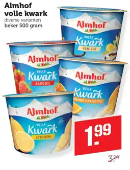 Coop Almhof volle kwark aanbieding