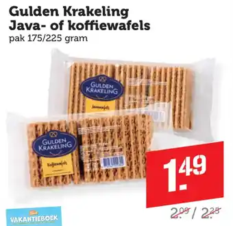 Coop Gulden Krakeling Java of koffiewafels aanbieding
