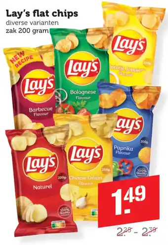 Coop Lay's flat chips aanbieding