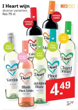 Coop I Heart wijn aanbieding