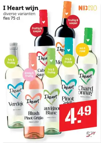 Coop I Heart wijn aanbieding