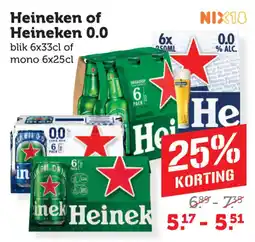 Coop Heineken of Heineken 0.0 aanbieding