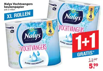 Coop Nalys Vochtvangers keukenpapier aanbieding