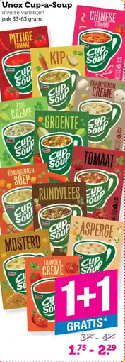 Coop Unox Cup a Soup aanbieding