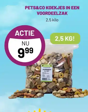 Pets & Co PETS&CO KOEKJES IN EEN VOORDEELZAK aanbieding