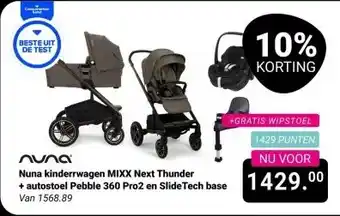 Van Asten BabySuperstore Nuna kinderwagen MIXX Next Thunder aanbieding