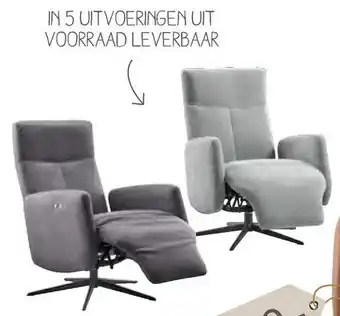 Pronto wonen Relaxfauteuil Perfini elektrisch verstelbaar aanbieding