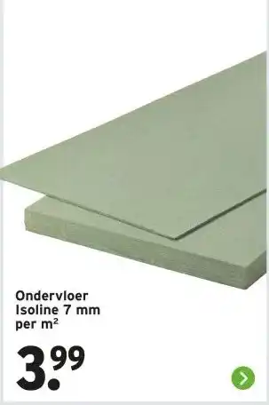 GAMMA Ondervloer Isoline 7 mm per m² aanbieding